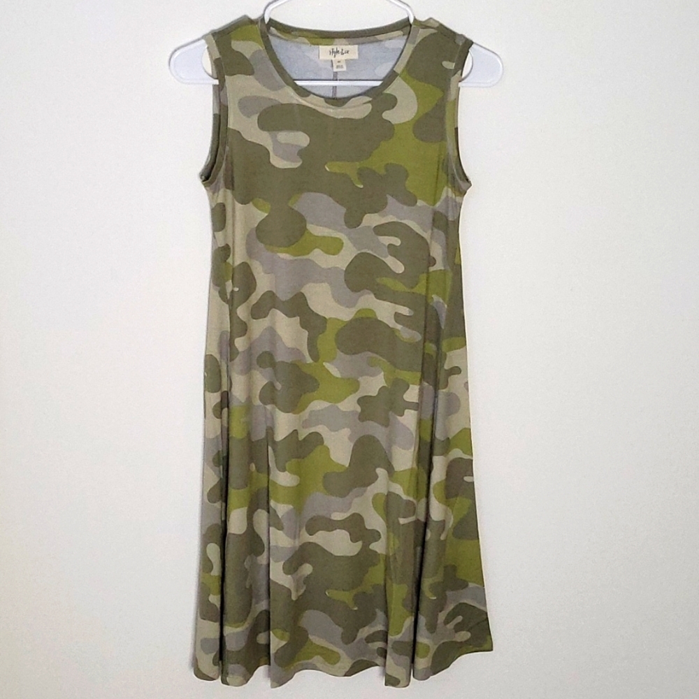 NWT Style & Co. Women's Camo Flip-Flop Dress